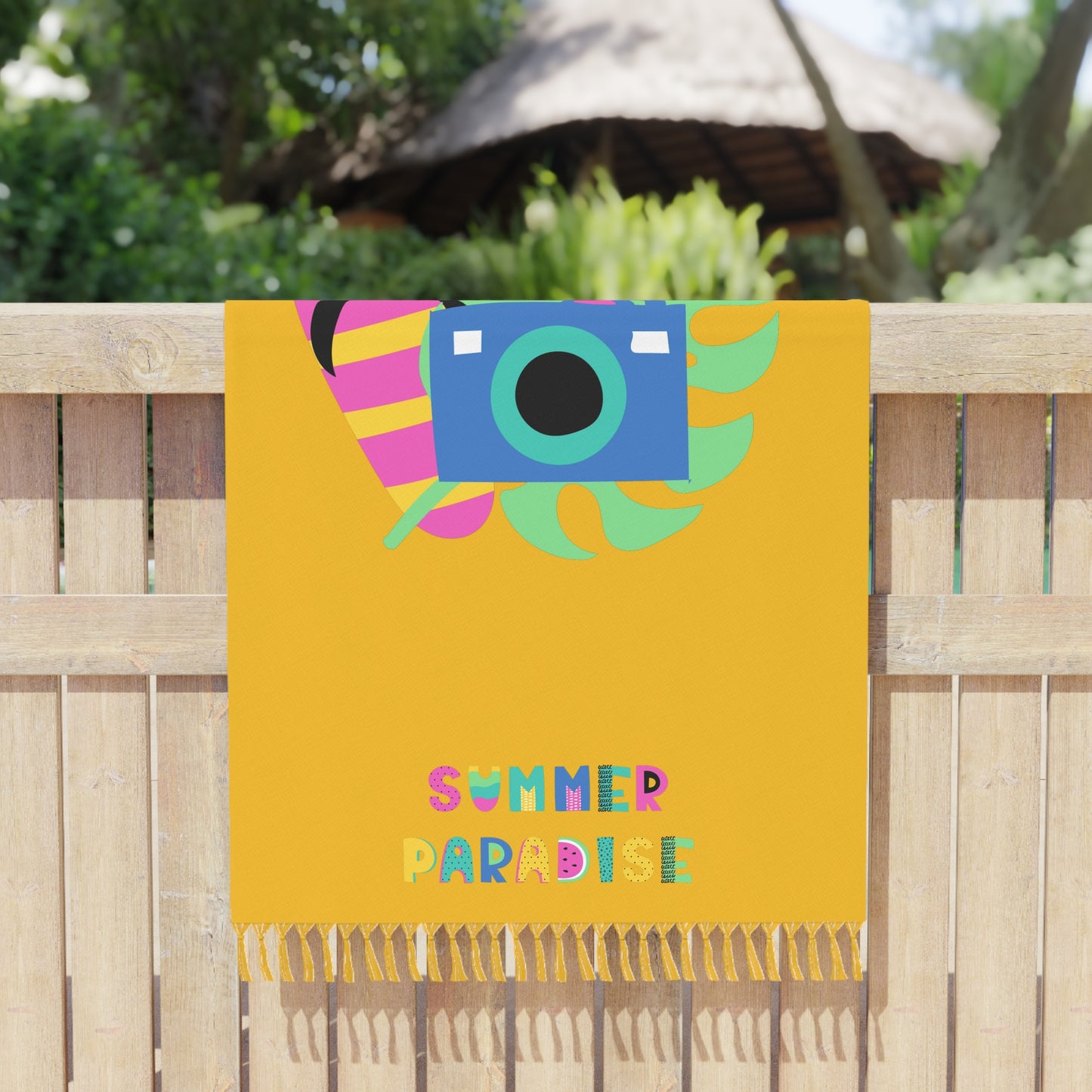 Boho Beach Towel - Summer Paradise Design