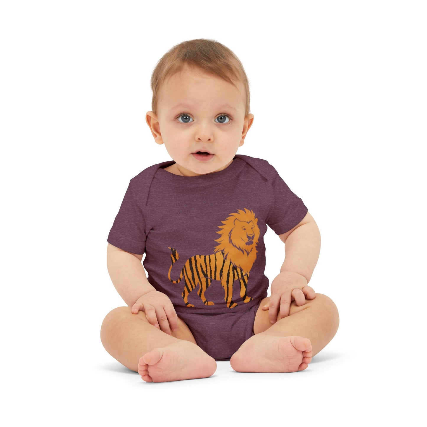 Cute Full Lion Infant One Piece - Adorable Baby Bodysuit for Newborns