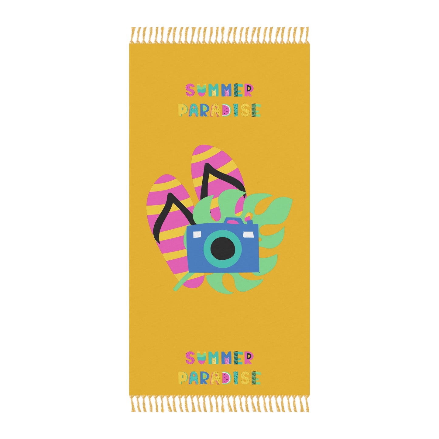 Boho Beach Towel - Summer Paradise Design