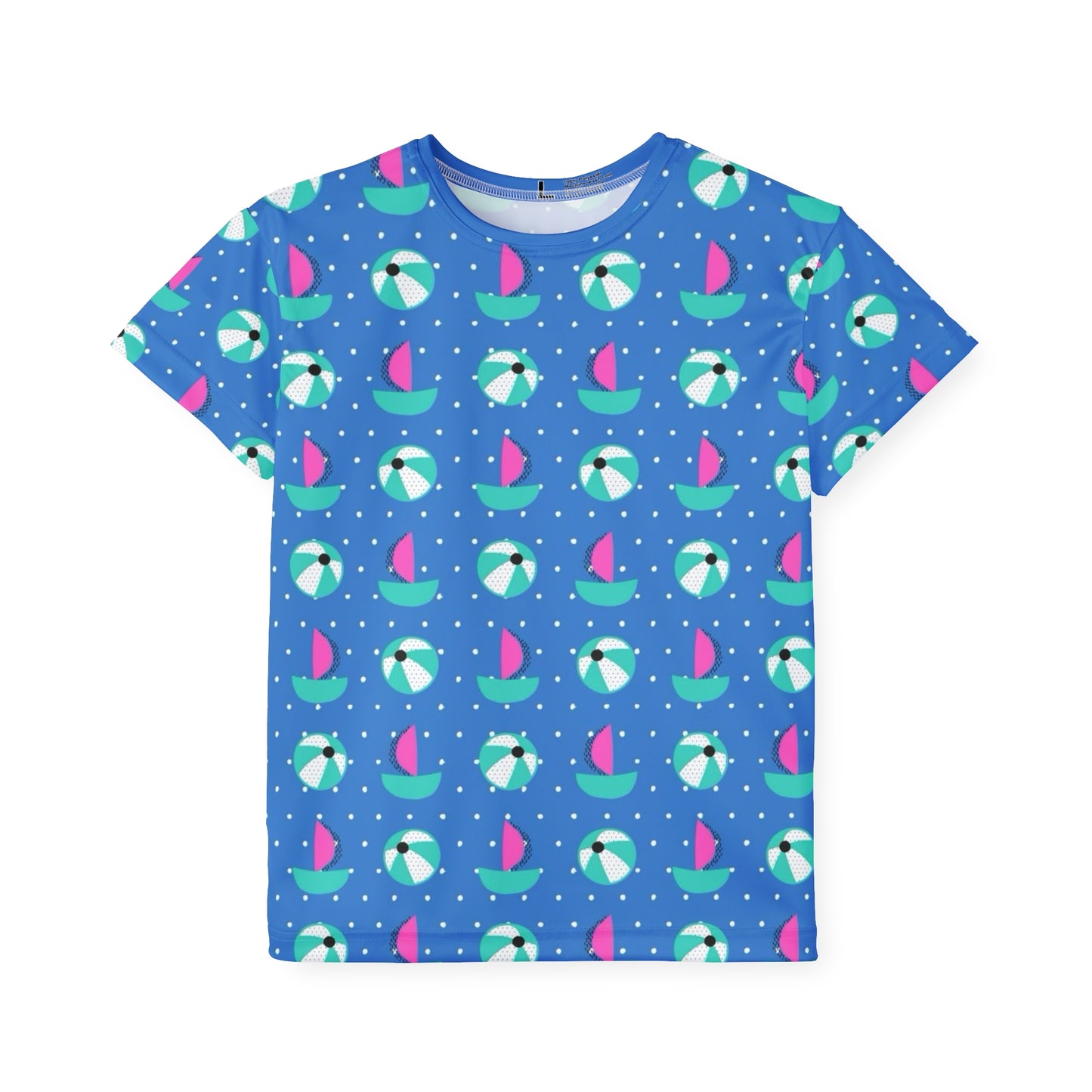 Summerier Colorful Beach Fun Kids Sports Jersey - Perfect for Summer Adventures!