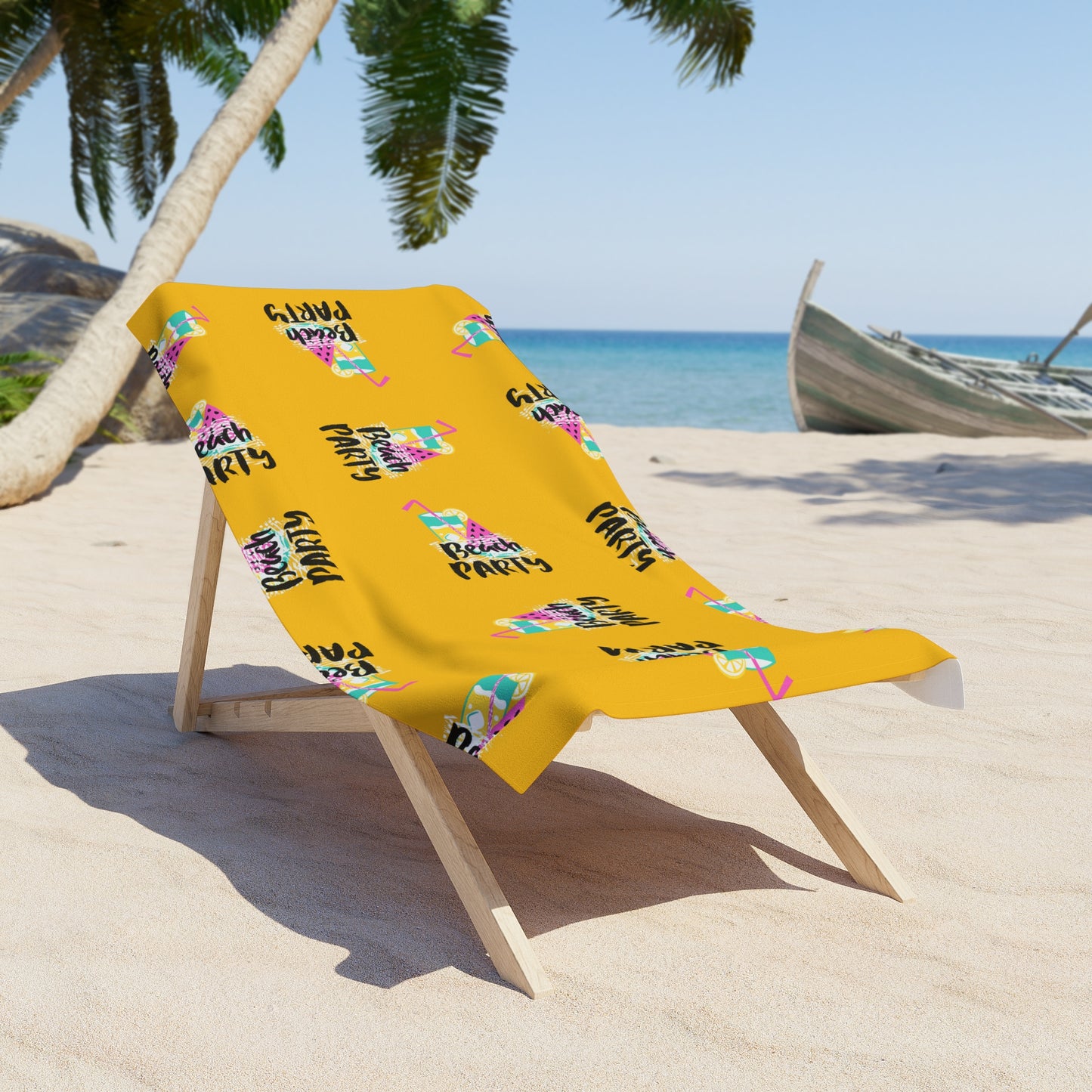 Vibrant Beach Party Towel - Perfect for Summer Celebrations