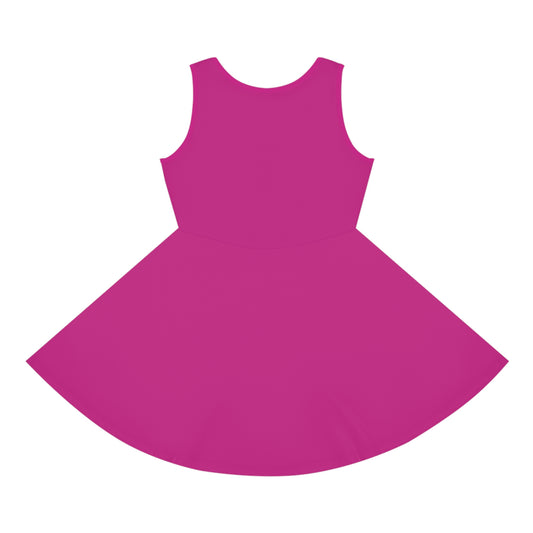 Girls' Pink Sundress with 'Queens Don't Compete with Haters' Quote