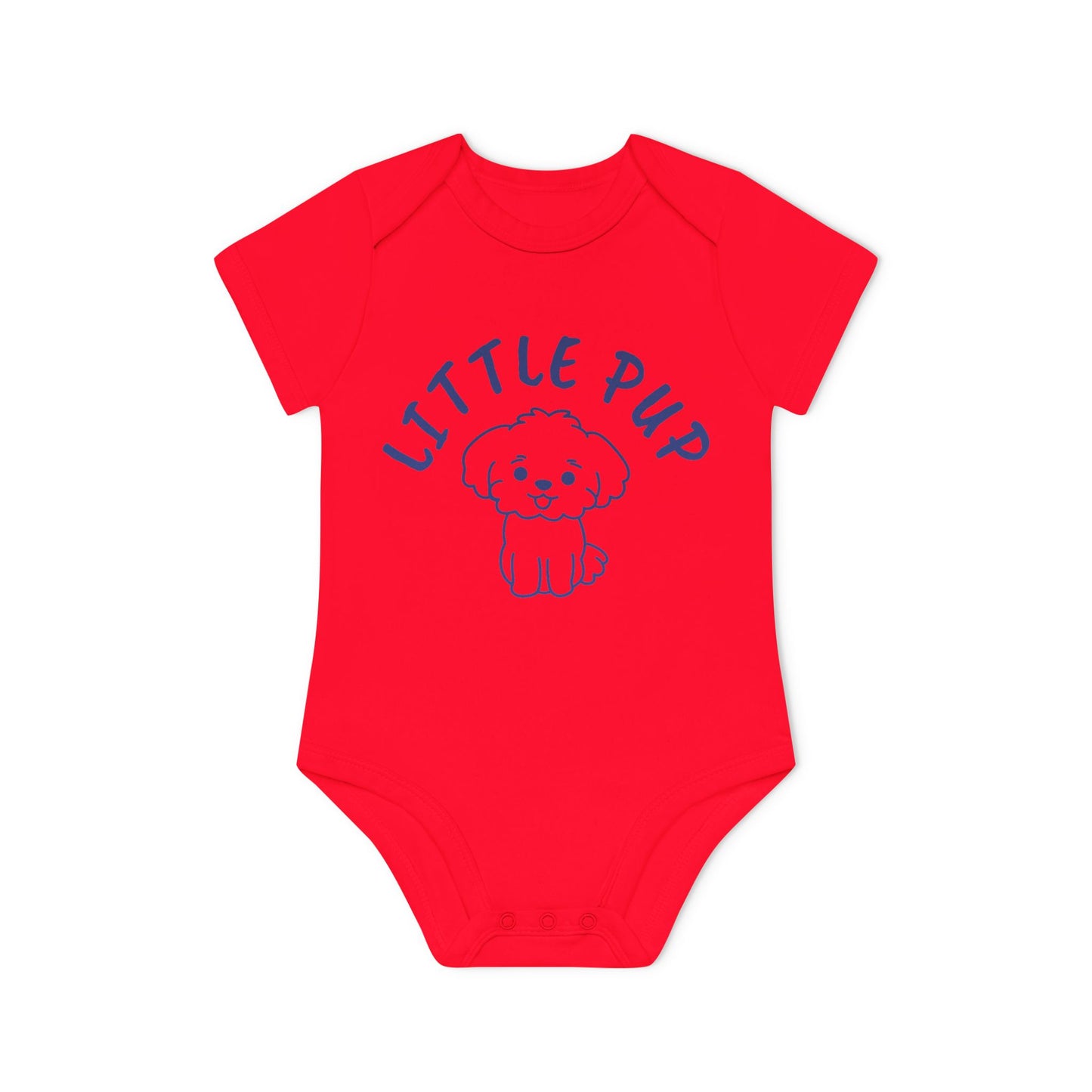 Cute Little Pup Baby Organic Bodysuit – Adorable Infant Wear