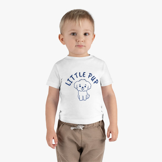 Little Pup Infant Cotton Jersey Tee - Adorable Baby Dog Shirt for Newborns and Toddlers