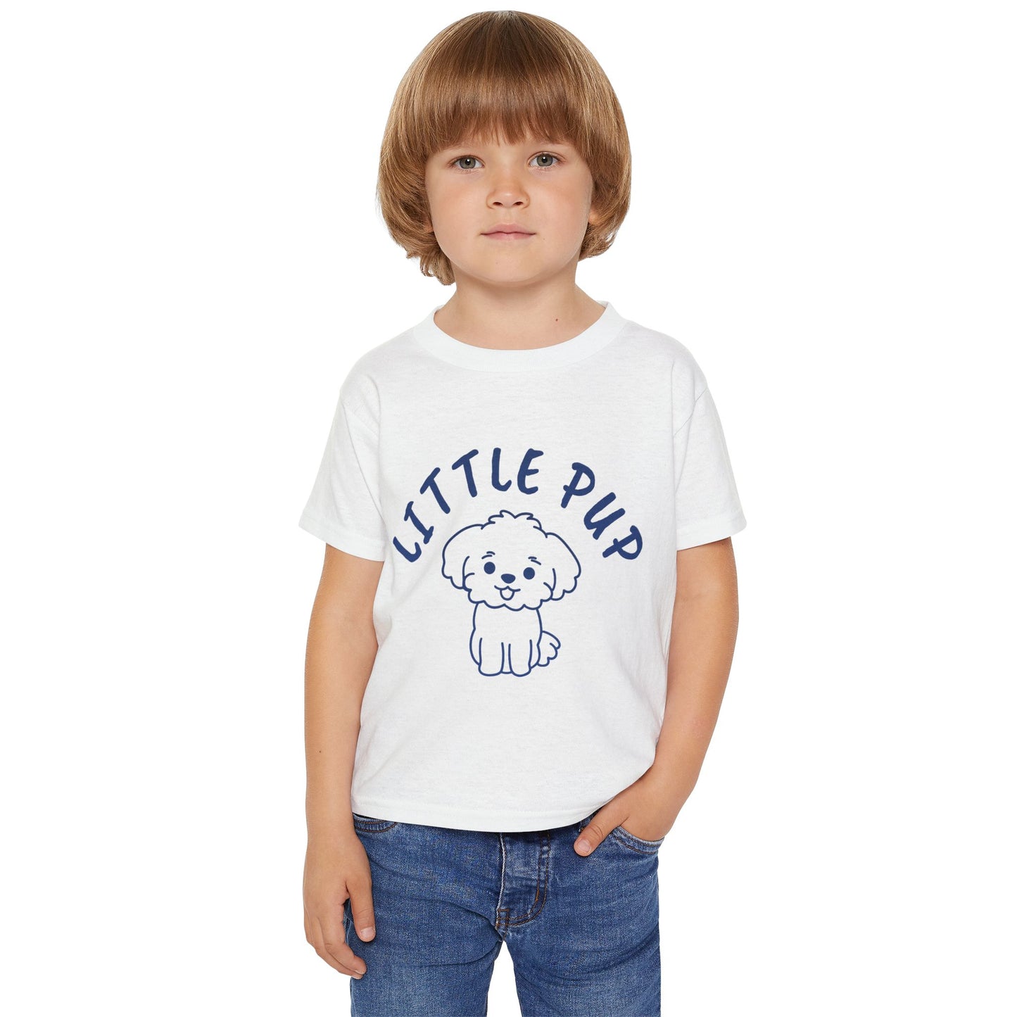 Cute Toddler T-Shirt - 'Little Pup' Design for Dog Lovers