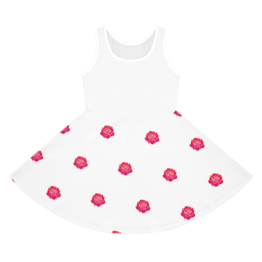 Girls' Floral Sundress - Perfect for Spring & Summer Casual Wear