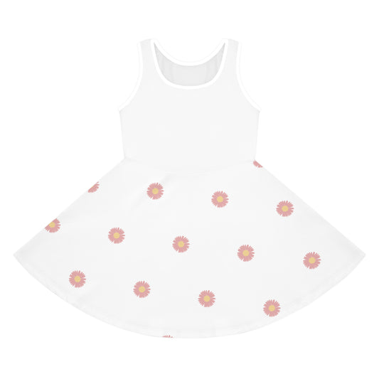 Girls' Floral Sleeveless Sundress - Perfect for Summer Parties & Playdates