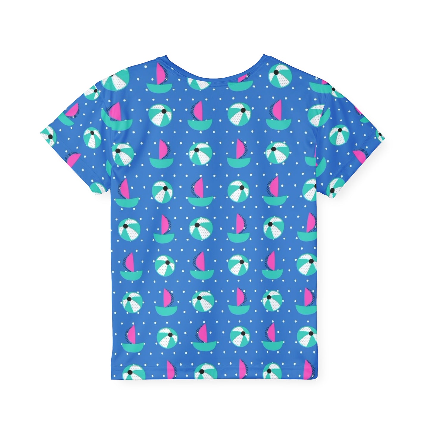 Summerier Colorful Beach Fun Kids Sports Jersey - Perfect for Summer Adventures!
